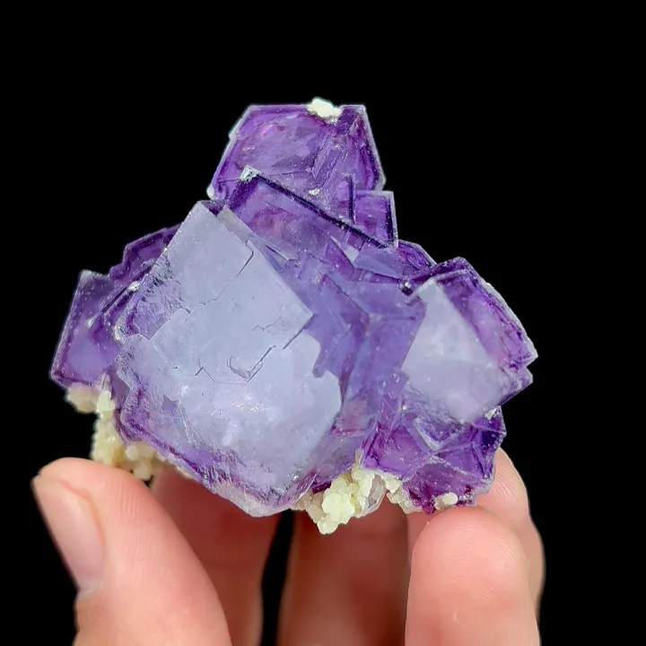 Natural Purple Cubic Fluorite, Mineral Specimen:Yaogangxian,Hunan (50*45*30MM) - image 4