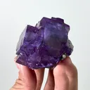 Natural Purple Cubic Fluorite, Mineral Specimen:Yaogangxian,Hunan (50*45*50MM) - image 6