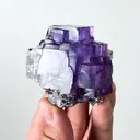 Natural Purple Cubic Fluorite, Mineral Specimen:Yaogangxian,Hunan (50*45*50MM) - image 2