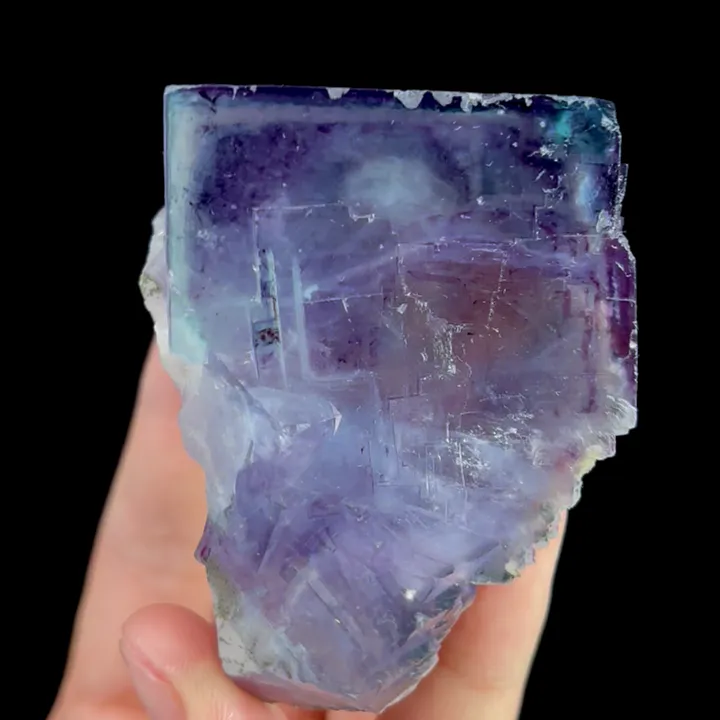 Natural Purple Cubic Fluorite, Mineral Specimen:Yaogangxian,Hunan (50*70*40MM) - image 3