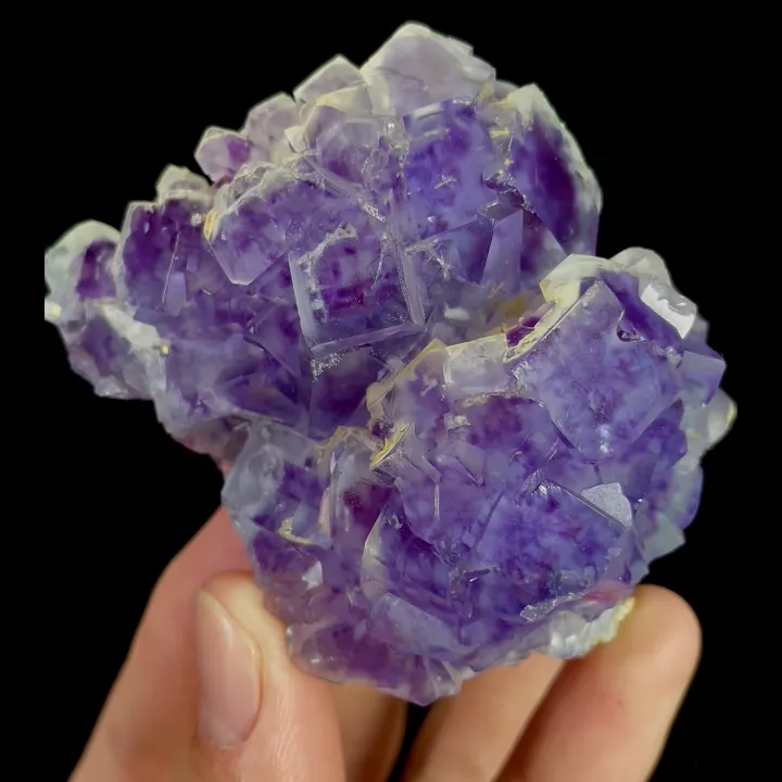 Natural Purple Cubic Fluorite, Mineral Specimen:Yaogangxian,Hunan (55*70*45MM) - image 3