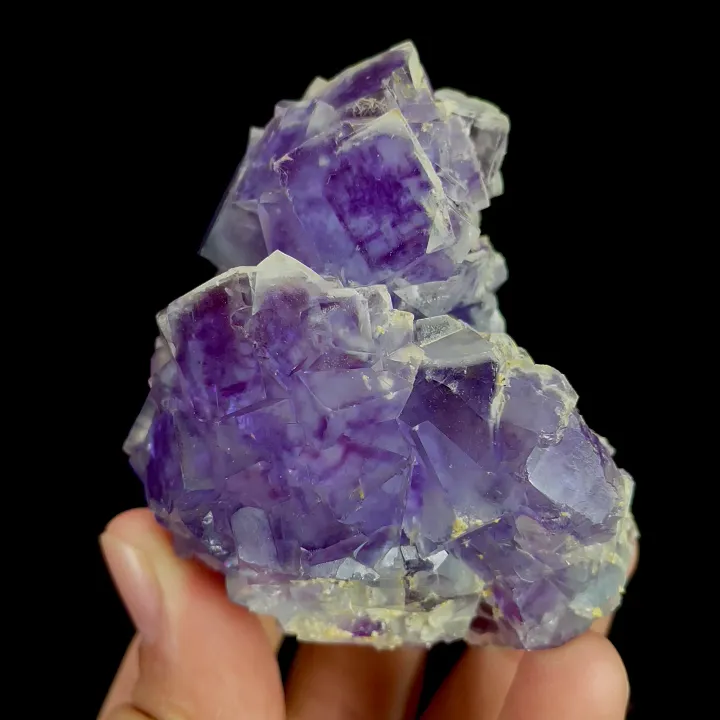 Natural Purple Cubic Fluorite, Mineral Specimen:Yaogangxian,Hunan (55*70*45MM) - image 6