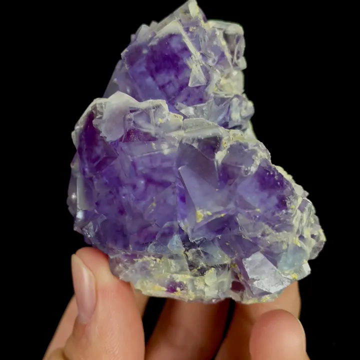 Natural Purple Cubic Fluorite, Mineral Specimen:Yaogangxian,Hunan (55*70*45MM) - image 4