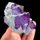 Natural Purple Cubic Fluorite, Mineral Specimen:Yaogangxian,Hunan (60*45*25MM) - image 6
