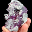 Natural Purple Cubic Fluorite, Mineral Specimen:Yaogangxian,Hunan (60*45*25MM) - image 4