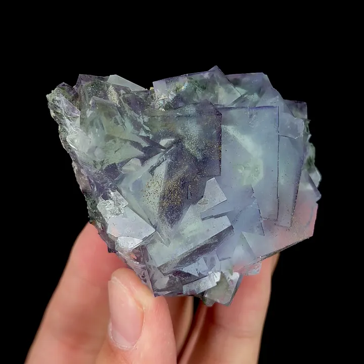 Natural Purple Cubic Fluorite, Mineral Specimen:Yaogangxian,Hunan (60*50*25MM) - image 2