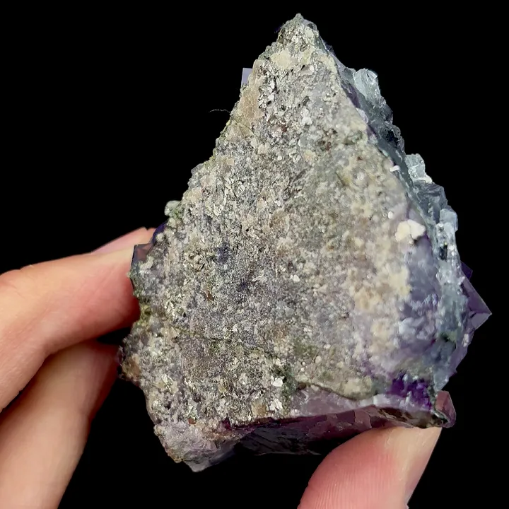 Natural Purple Cubic Fluorite, Mineral Specimen:Yaogangxian,Hunan (60*50*25MM) - image 4