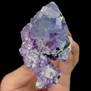 Natural Purple Cubic Fluorite, Mineral Specimen:Yaogangxian,Hunan (65*85*50MM) - image 3
