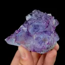 Natural Purple Cubic Fluorite, Mineral Specimen:Yaogangxian,Hunan (70*40*50MM) - image 3