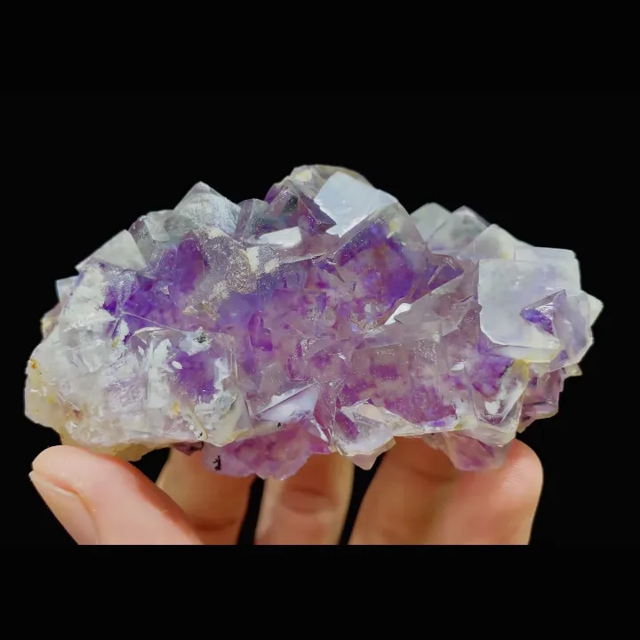 Natural Purple Cubic Fluorite, Mineral Specimen:Yaogangxian,Hunan (90*50*45MM) - image 2