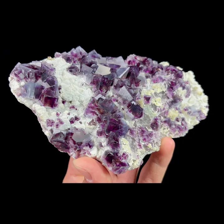Natural Purple Cubic Fluorite, Mineral Specimen:Yindu,Inner Mongolia (155*95*20MM) - image 3