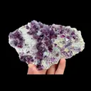 Natural Purple Cubic Fluorite, Mineral Specimen:Yindu,Inner Mongolia (155*95*20MM) - image 1