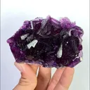 Natural Purple Cubic Fluorite, Mineral Specimen:Zhejiang,China (95*60*30MM) - image 2