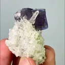 Natural Purple Cubic Fluorite & Pyrite and Quartz,Mineral Specimen:Yaogangxian,Hunan(30*40*30mm) - image 2