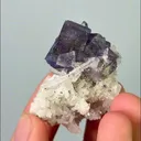 Natural Purple Cubic Fluorite & Pyrite and Quartz,Mineral Specimen:Yaogangxian,Hunan(30*40*30mm) - image 3