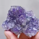 Natural Purple Cubic Fluorite & Pyrite,Mineral Specimen:Yaogangxian,Hunan (60*40*20MM) - image 3