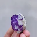 Natural Purple Cubic Fluorite & Quartz, Mineral Specimen: Yaogangxian,Hunan (30*50*30mm) - image 5