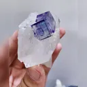 Natural Purple Cubic Fluorite & Quartz, Mineral Specimen: Yaogangxian,Hunan (60*65*25mm) - image 3