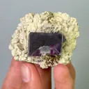 Natural Purple Cubic Fluorite & Quartz,Mineral Specimen:Inner Mongolia,China (50*45*25mm) - image 4