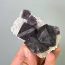 Natural Purple Cubic Fluorite & Quartz,Mineral Specimen:Inner Mongolia,China (70*45*25mm) - image 3