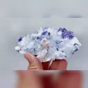 Natural Purple Cubic Fluorite, Rhodochrosite and Quartz, Mineral Specimen: Guangxi,China (110*70*30mm) - image 4
