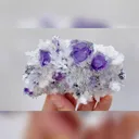 Natural Purple Cubic Fluorite, Rhodochrosite and Quartz, Mineral Specimen: Guangxi,China (110*70*30mm) - image 5