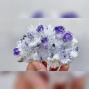 Natural Purple Cubic Fluorite, Rhodochrosite and Quartz, Mineral Specimen: Guangxi,China (110*70*30mm) - image 3