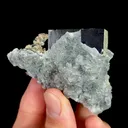 Natural Purple Cubic Fluorite with Pyrite and Calcite, Mineral Specimen:Yaogangxian,Hunan (55*45*35MM) - image 3