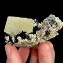 Natural Purple Cubic Fluorite with Pyrite and Calcite, Mineral Specimen:Yaogangxian,Hunan (55*45*35MM) - image 4