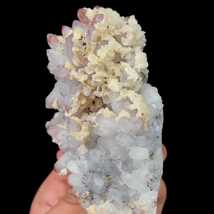 Natural Purple Cubic Illusion Fluorite,flower shape Mineral Specimen: YAOGANGSHAN (115*45*90mm) - image 3