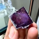 Natural Purple Cubic Phantom Fluorite comes from Yaogangxian,Hunan 20*25*15MM - image 3