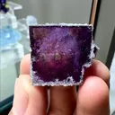 Natural Purple Cubic Phantom Fluorite comes from Yaogangxian,Hunan 20*25*15MM - image 1