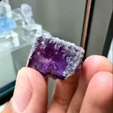 Natural Purple Cubic Phantom Fluorite comes from Yaogangxian,Hunan 20*25*15MM - image 2