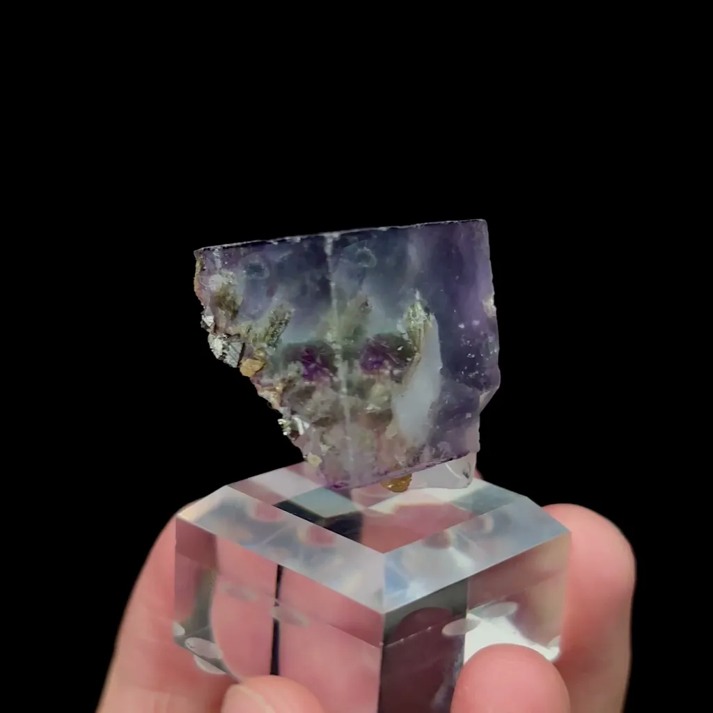 Natural Purple Cubic Phantom Fluorite Mineral Specimen,High Quality Specimen,YAO GANG XIAN,HUNAN,CHINA(24*24*21mm) - image 2