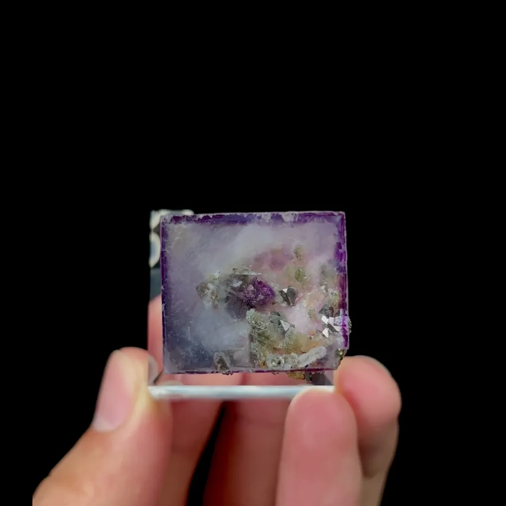 Natural Purple Cubic Phantom Fluorite Mineral Specimen,High Quality Specimen,YAO GANG XIAN,HUNAN,CHINA(24*24*21mm) - image 4