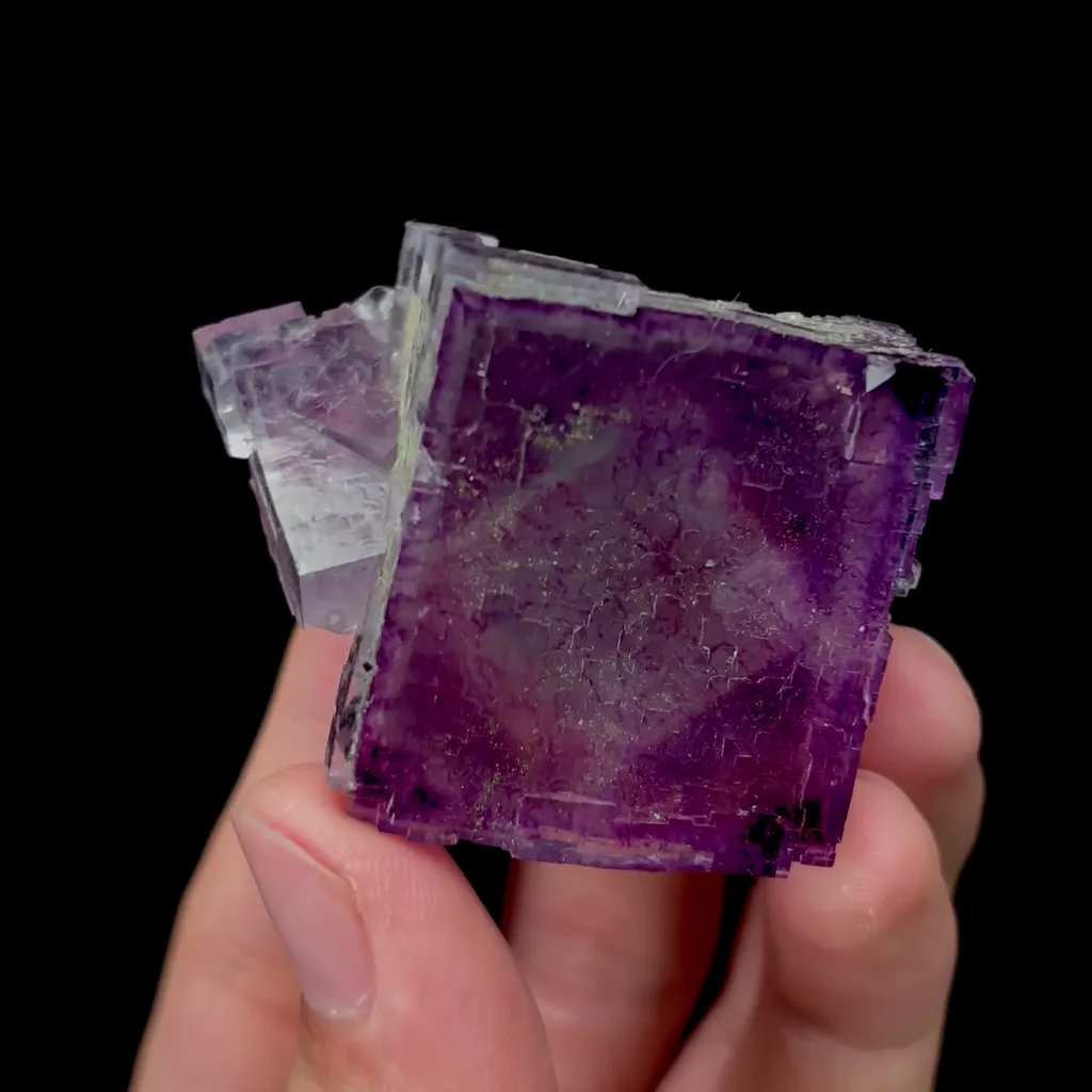 Natural Purple Cubic Phantom Fluorite Mineral Specimen,High Quality Specimen,YAO GANG XIAN,HUNAN,CHINA(50*37*28mm) - image 2