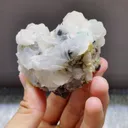 Natural Purple Cubic with Quartz and Calcite Symbiosis comes from Yaogangxian,Hunan 60*60*50MM - image 2