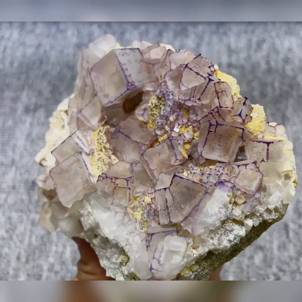 Natural Purple Edge Fluorite comes from Guizhou,China 110*90*45MM - image 3