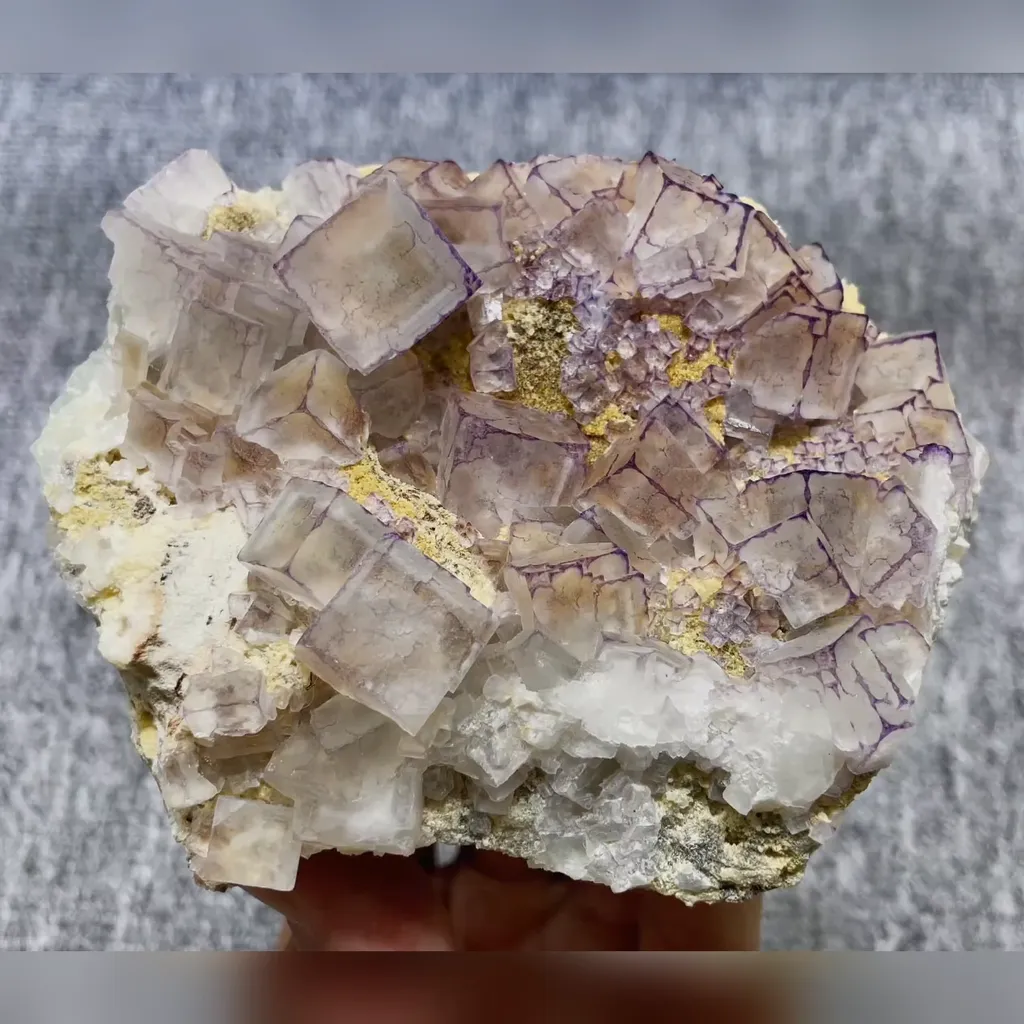 Natural Purple Edge Fluorite comes from Guizhou,China 110*90*45MM - image 2