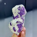 Natural Purple Edge Fluorite comes from Guizhou,China 55*50*115MM - image 2