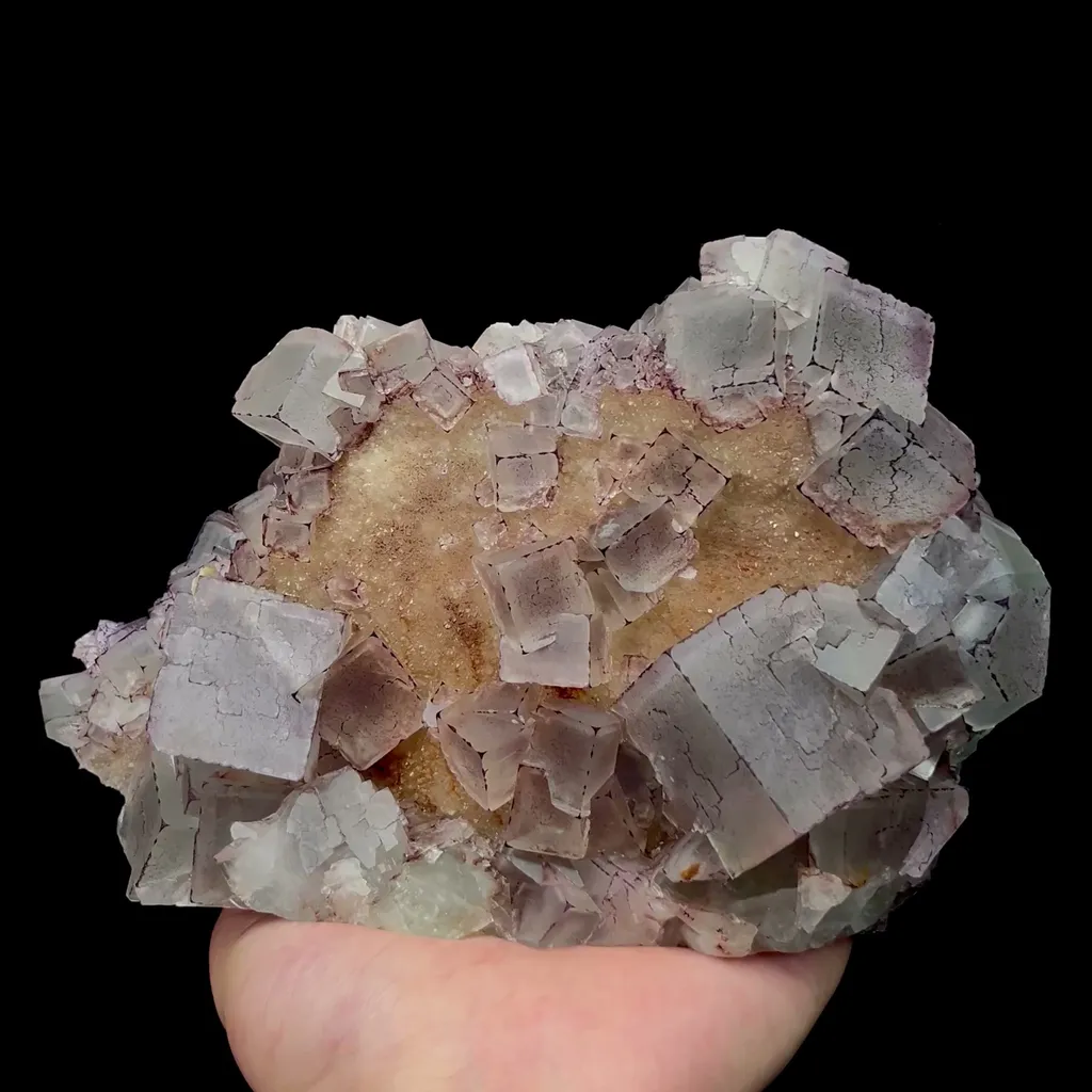 Natural Purple Edge Fluorite Mineral Specimen,High Quality Specimen,GUIZHOU,CHINA(190*125*55mm) image