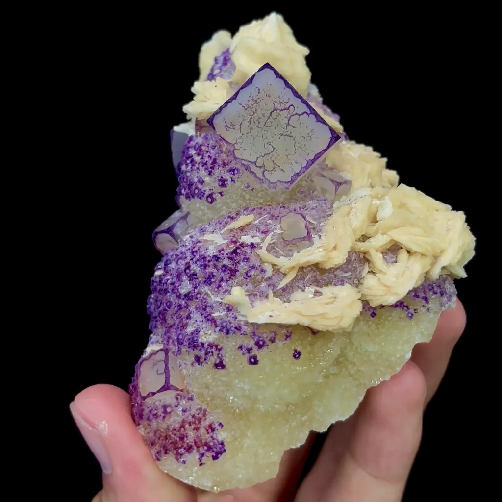 Natural Purple-Edged Fluorite Mineral Specimen,High Quality Specimen,GUIZHOU,CHINA(100*65*45mm) - image 3