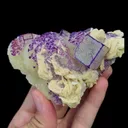 Natural Purple-Edged Fluorite Mineral Specimen,High Quality Specimen,GUIZHOU,CHINA(100*65*45mm) - image 4