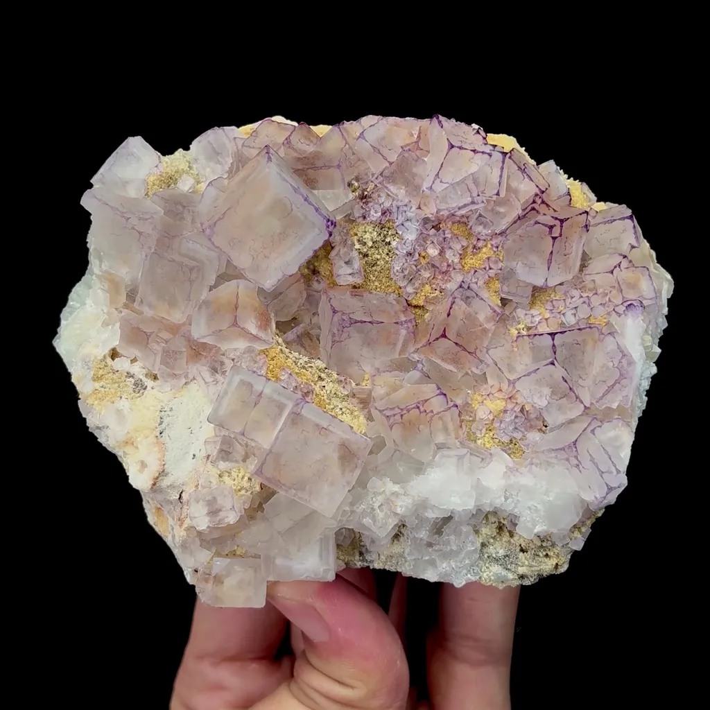Natural Purple-Edged Fluorite Mineral Specimen,High Quality Specimen,GUIZHOU,CHINA(110*90*45mm) - image 4