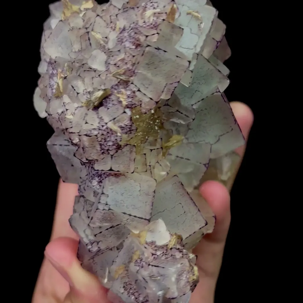 Natural Purple-Edged Fluorite Mineral Specimen,High Quality Specimen,GUIZHOU,CHINA(130*67*73mm) - image 3