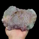 Natural Purple-Edged Fluorite Mineral Specimen,High Quality Specimen,GUIZHOU,CHINA(145*97*52mm) - image 4