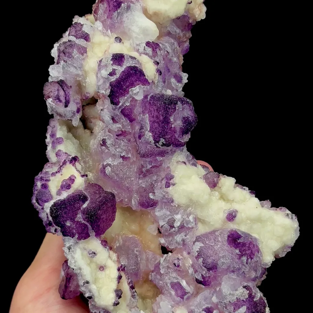 Natural Purple-Edged Fluorite Mineral Specimen,High Quality Specimen,GUIZHOU,CHINA(180*98*50mm) image
