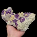 Natural Purple-Edged Fluorite Mineral Specimen,High Quality Specimen,GUIZHOU,CHINA(190*110*70mm) - image 1