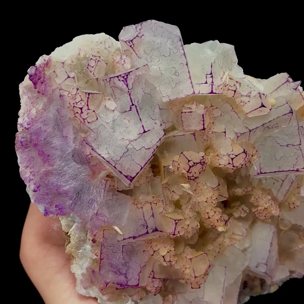 Natural Purple-Edged Fluorite Mineral Specimen,High Quality Specimen,GUIZHOU,CHINA(190*135*42mm) - image 5