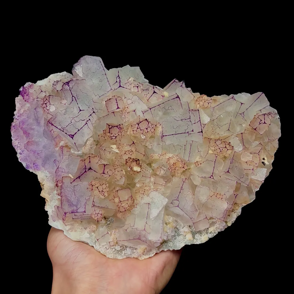 Natural Purple-Edged Fluorite Mineral Specimen,High Quality Specimen,GUIZHOU,CHINA(190*135*42mm) - image 4